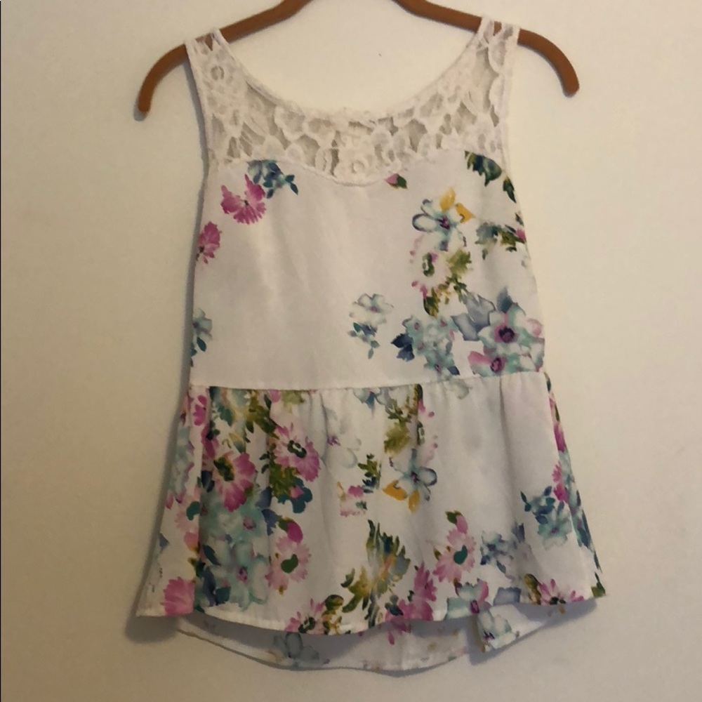 Floral tank top